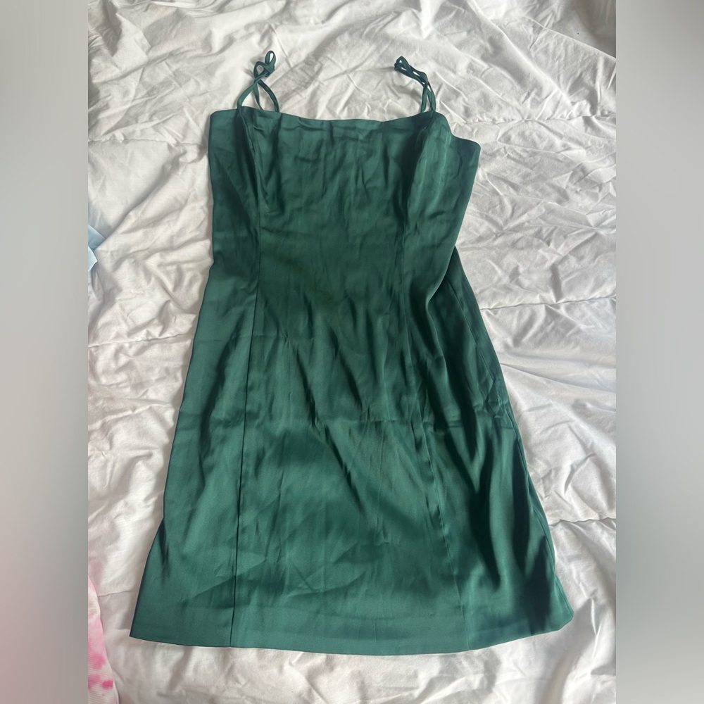 Sunday Best Forest Green Mini Dress